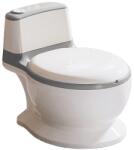Kidizi Olita muzicala interactiva cu sunete Kidizi MiniLoo gri, minitoaleta, adaptor moale din spuma PU, capac rabatabil, vas colector detasabil, suport hartie (5949551917120) Olita