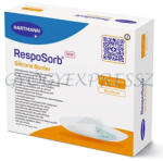  RESPOSORB SILICONE BORDER 12, 5 x 12, 5 cm Szuperabszorbens hidrocelluláris kötszer szilikonréteggel 1db