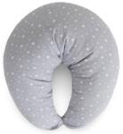 ceba baby Perna de alaptare HUGGY (150x60x37) Basic Grey Stars (AGSW-709-000-739)
