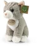 Rappa Pisică de pluș gri așezată 23 cm COLECȚIA SOFT (RP250819)