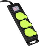 Vayox 3 aljzatos hosszabbító kábel kapcsolóval, 5 m, IP44 BX15301 (BX0067)