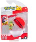 Pokémon Figurina in bila Clip N Go Pokemon S2, Grookey si Poke Ball Figurina