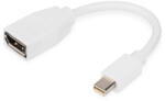 ASSMANN DB-340405-001-W DisplayPort kábel 0, 15 M Mini DisplayPort Fehér (DB-340405-001-W)