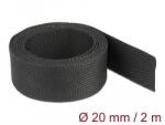 Delock Anyag hőre zsugorodó cső 2 m x 20 mm szugorodási arány 2: 1 fekete (20794)