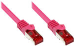 Alcasa RJ-45 - RJ-45 M/M 0.15m hálózati kábel Magenta 0, 15 M Cat6 S/FTP (S-STP) (8060-002M)