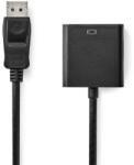 Nedis CCGB37351BK02 DisplayPort kábel 0, 2 M VGA (D-Sub) Fekete (CCGB37351BK02) - compzone