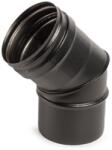Inoxterm 45°-os rozsdamentes füstcső könyök - fekete (Ø100 mm) (P5032F)