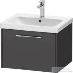 Duravit D-CODE 58, 4x46 cm-es 1 fiókos alsószekrény mosdó és csaptelep nélkül, króm fogantyúval, matt grafit DC4665010490000 (DC4665010490000)