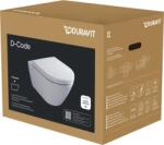 Duravit D-Code II Fali WC-szett, rejtett rögzítés Rimless (49030900B2)