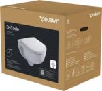 Duravit D-Code II Fali WC-szett, látható rögzítés, Rimless (45130900A1)