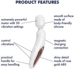  Nagy masszírozó vibrátor Wand-erland (White/Rosegold)