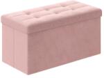  Taburet cu spatiu depozitare OTTOMAN 76x38 cm, roz