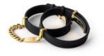 BIIRD ID Cuffs CRAVE - Black/24kt Gold