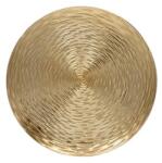  Tányér kerek mintás, műanyag, 33x33x2 cm, arany (P0504-33)