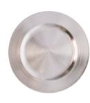  Tányér műanyag kerek L műanyag, 33x33x2 cm, ezüst (P0001-33)