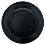  Tányér műanyag kerek L műanyag, 33x33x2 cm, fekete (P0001-33)