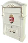  Magyar címeres utcai postaláda (fehér)