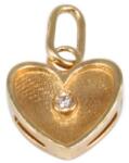 Ékszershop Köves pici szív arany medál (1328450)