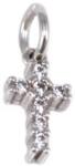 Ékszershop Köves pici fehérarany kereszt medál (1319914)