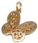 Ékszershop Áttört mintás pillangó arany medál (1329338)