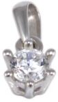 Ékszershop Köves pici fehérarany medál (1328759)