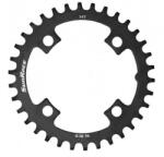 Sunrace CRMS első lánckerék 34T, 4x96 mm (szimmetrikus), 1x10-12s, narrow-wide, acél, fekete