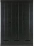 WOOOD Гардероб от черен бор 140x195 cm Connect - WOOOD (360305-Z)