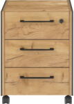 Germania Шкафче от декор от дъб в антрацитен и естествен цвят 42x54x49 cm Podium - Germania (1569-549)