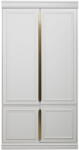 WOOOD Светлосив гардероб от масивен бор 110x215x44 cm Organize - WOOOD (800890-M)