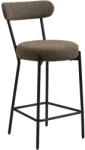 House Nordic Кафяв тапициран бар стол (височина на седалката 65 cm) Badalona - House Nordic (1001362)