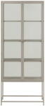 Actona Сива витрина 77x186x35 cm Seaford - Actona (H000024099)