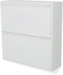 Spinder Design Бяла метална накланяща се стойка за обувки 75x77, 5x22, 5 cm Billy - Spinder Design (SR192-01)