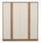 Marckeric Кремаво-естествен гардероб от декор от дъб 180x197, 5x53 cm Dennis - Marckeric (18535)