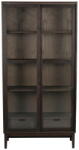 Rowico Кафява витрина от декор от дъб с плъзгащи се врати 100x203 cm Hazelton - Rowico (121156)