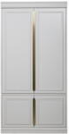 WOOOD Светлосив гардероб от масивен бор 110x215x62 cm Organize - WOOOD (800891-M)