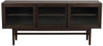Rowico Кафява витрина от декор от дъб с плъзгащи се врати 170x75 cm Hazelton - Rowico (121154)