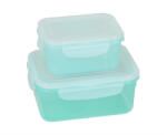  FLAIR 81012 Click&Fresh 1, 1L/0, 5L 2db-os smaragdzöld ételtároló doboz (81012) - mixershop