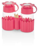  IRIS Daisy Salt&Pepper üveg fűszerszóró szett tartóval 2*67ml, zöld, fukszia, narancs vagy citromsárga színű HN-1117 (HN-1117)