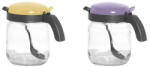  IRIS üveg fűszertartó fogóval, kanállal 425ml, homok vagy lila színű 131042-580 (131042-580)