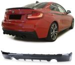  BMW F22 F23 228i 235i M240i M-Performace lökhárítóba M2 stílusú lakk fekete műanyag diffúzor kétoldali 1-1csöves