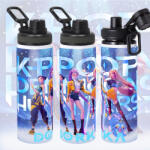 Deconline Crafts Személyre szabható KPOP "Démonadászok" HD fém kulacs egyedi névvel 850 ml (DO59427-850)