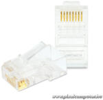VEZ RJ45 Cat6 csatlakozó UTP patch kábelre, 100db/csomag (05232B)
