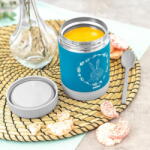 REER Cutie termica pentru mancare, otel inoxidabil vidat, 300 ml, albastra, Reer ColourDesign 90411