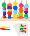 Montessori fűzős fa játék (207800010)