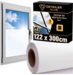  Matt Tejüveg Fólia 122x300 cm Fagyasztott Ablak Erkély (FOLIA MLECZNA MATOWA SZRONIONA NA SZYBE OKNO)