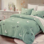 idealisotthon Éjszakai égbolt 7 részes kétoldalas ágyneműhuzat - mentazöld (IO-SY-BL-NTSY-7-MT)