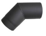  Füstcső könyök 130 mm / 45 fokos - vastag falú Kód: 13045