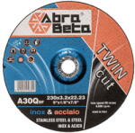 Abrabeta A30Q acél/inox 230x3, 2x22, 23 10db/csomag (AB000370230) - geratech