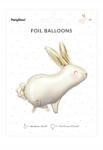 Party Deco Fólia Léggömb Nyuszi Szülinapi Buli Ajándék Húsvét