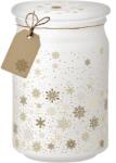 Emocio Illatos Gyertya Üvegben Magic Snowing 93×142 Mm Üvegtetővel - Fehér-Arany - gyertyakvilaga